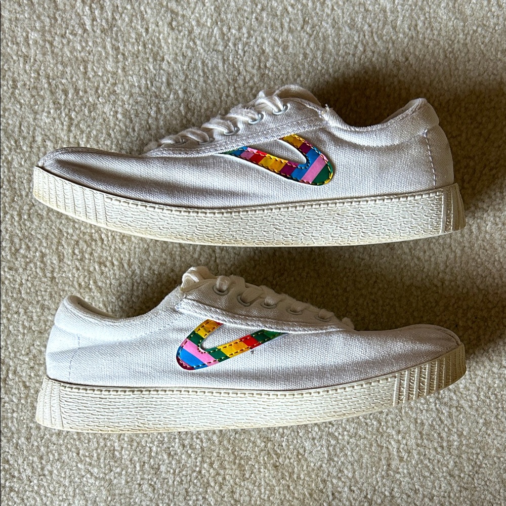 Tretorn Nylite Plus Canvas Rainbow Lace-Up Sneaker